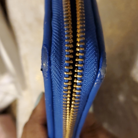 Tory Burch Gemini Royal Blue Wallet - Picture 8 of 12